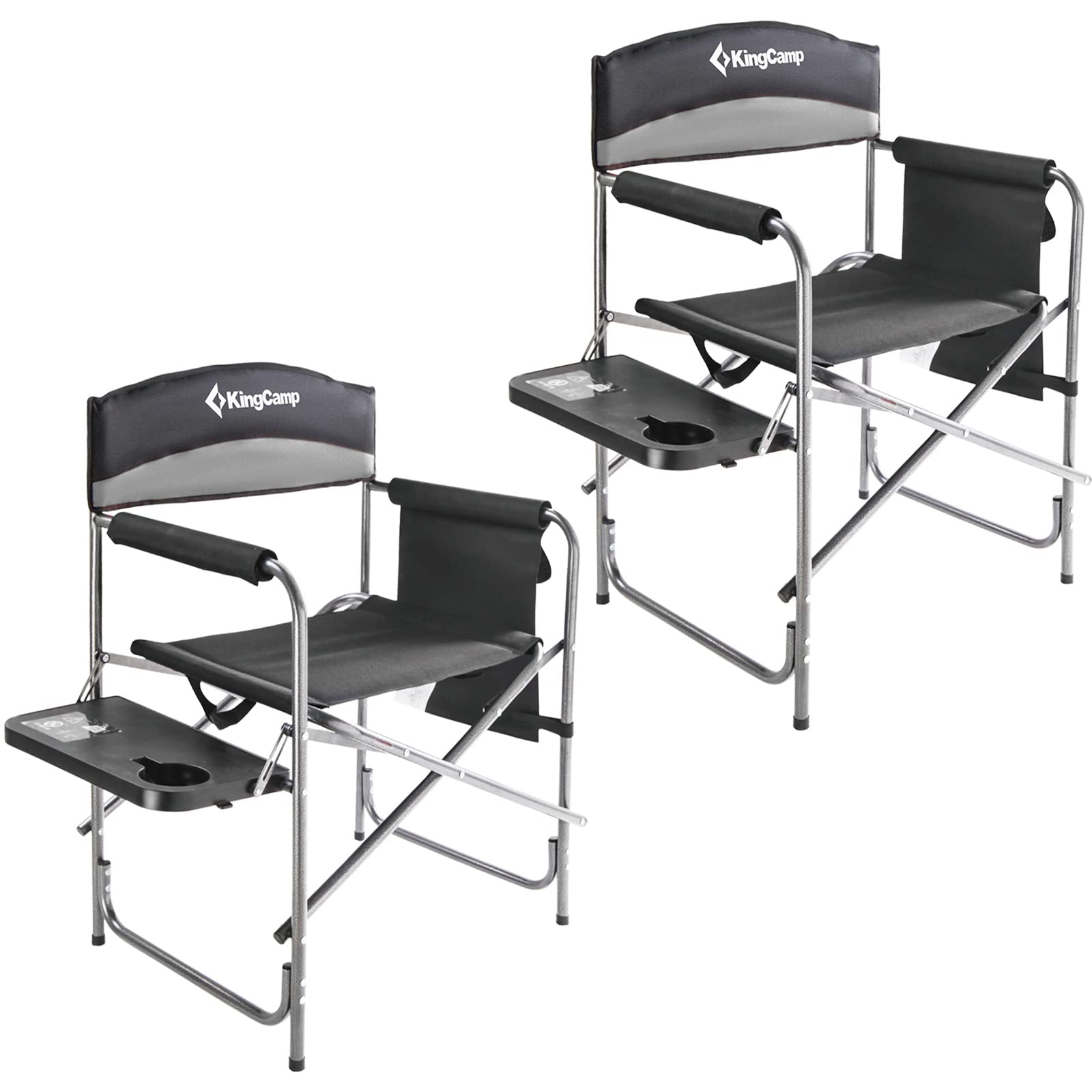 KingCamp Heavy Duty Camping Directors Chairs Supports 400lbs for Adults